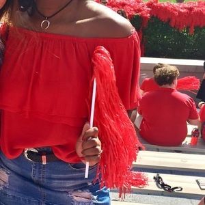 Red American Threads Top